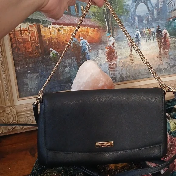 Firm $$ LIKE NEW!! Kate Spade Laurel Way Greer Crossbody Bag in black - Picture 8 of 15